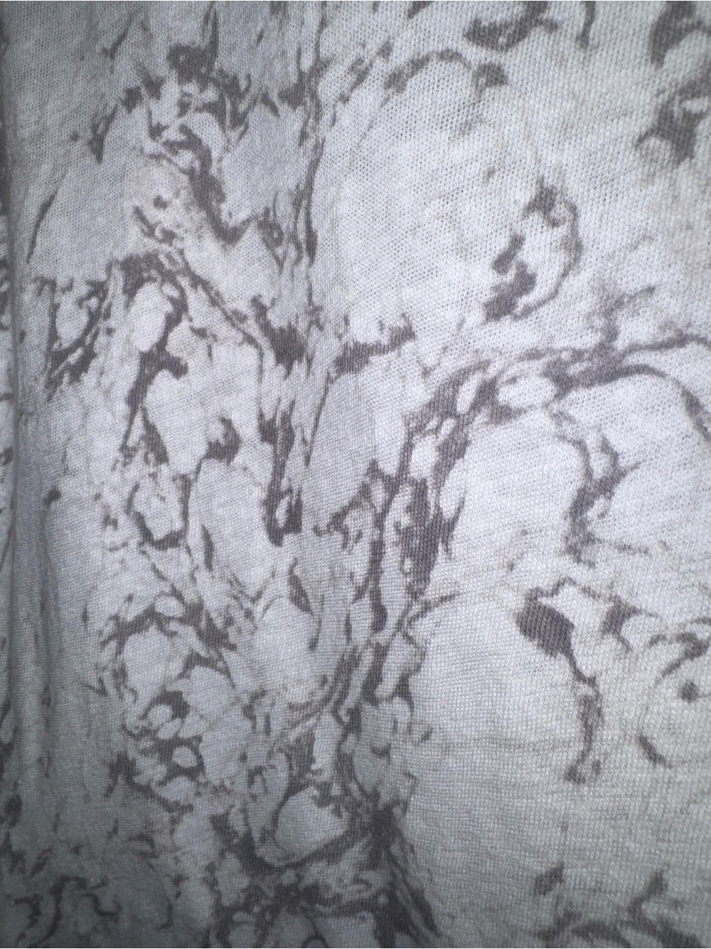 NWT, Madewell White and Gray Marble-Print Short Sleeve Tee, S - Picture 8 of 8